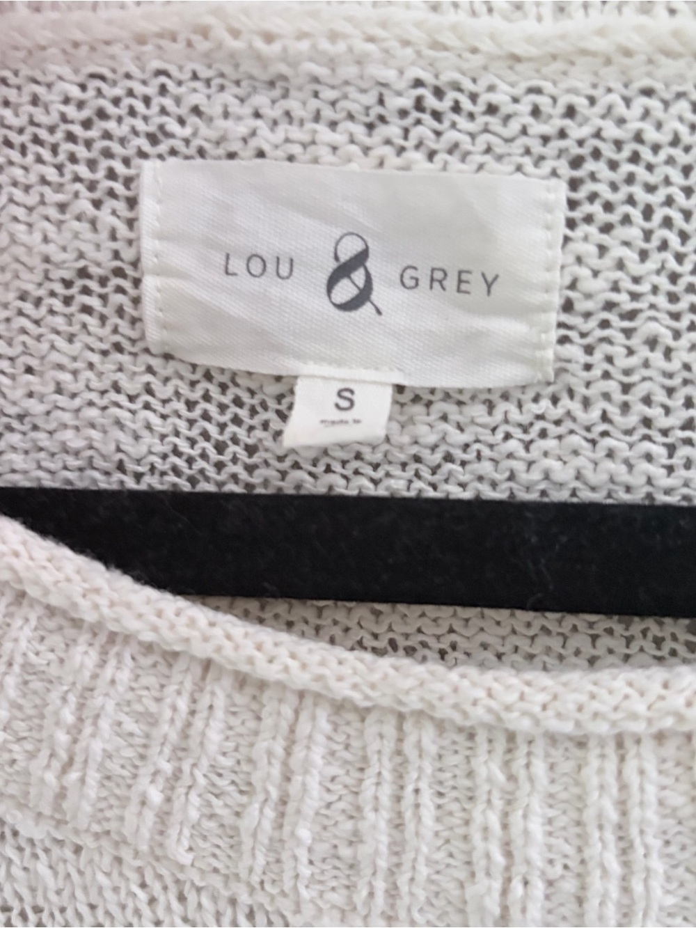 Lou & Grey Monstera Leaf Tropical Knit Sweater Small - Picture 2 of 5